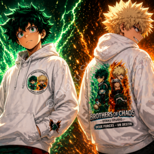 Sweat à Capuche Brothers of Chaos — Izuku x Bakugo