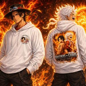 Sweat à Capuche Brothers of Chaos —Luffy x Ace