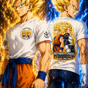 T-Shirt Brothers of Chaos — Kakarot x Vegeta