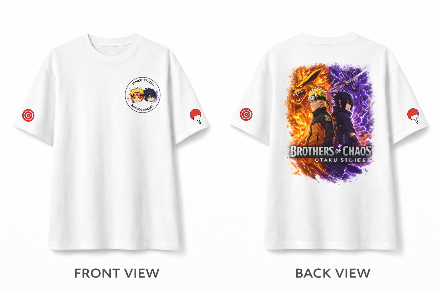 T-Shirt Brothers of Chaos — Naruto x Sasuke – Image 4