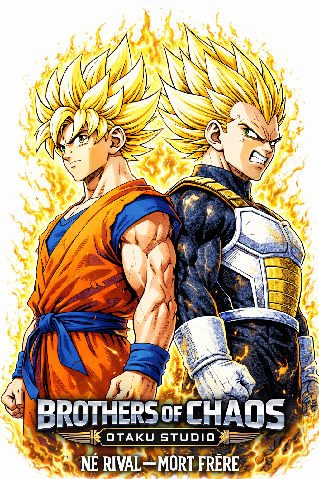 T-Shirt Brothers of Chaos — Kakarot x Vegeta – Image 4